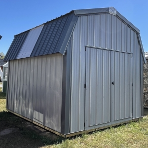 #21 10x12 6' Wall Gambrel Wall - Ash Gray, Roof - Charcoal $3125.00