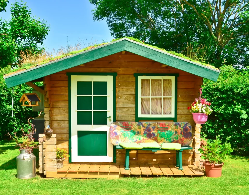 Storage shed turned into a living space