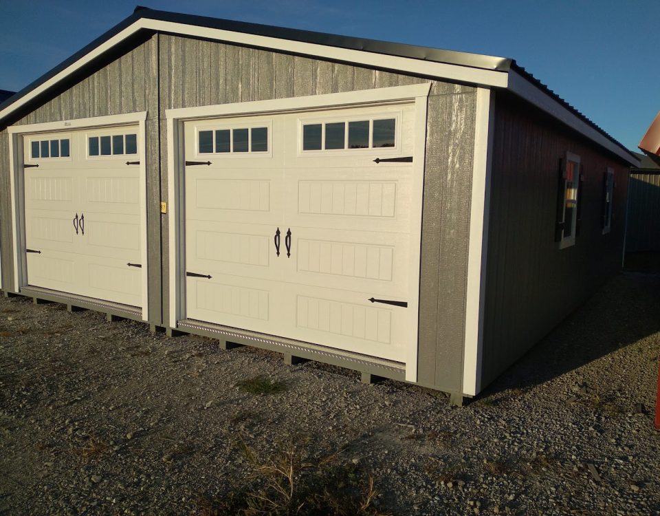 Two-car portable garage