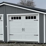 High-quality double-door portable garage