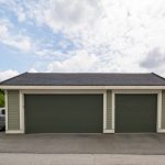 Double-wide portable garage